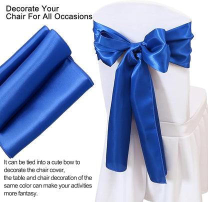 Navy Table Runners 20 Pack 12x108 inch Silk Satin Smooth Fabric | Satin Table - Image 3