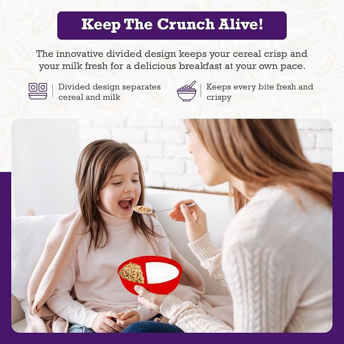 Just Solutions Crunch Anti-Soggy Cereal Bowl - Image 3