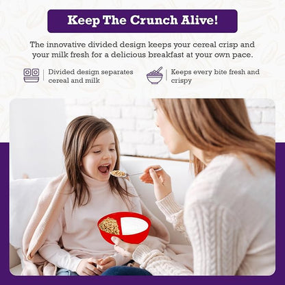 Just Solutions Crunch Anti-Soggy Cereal Bowl - Image 3