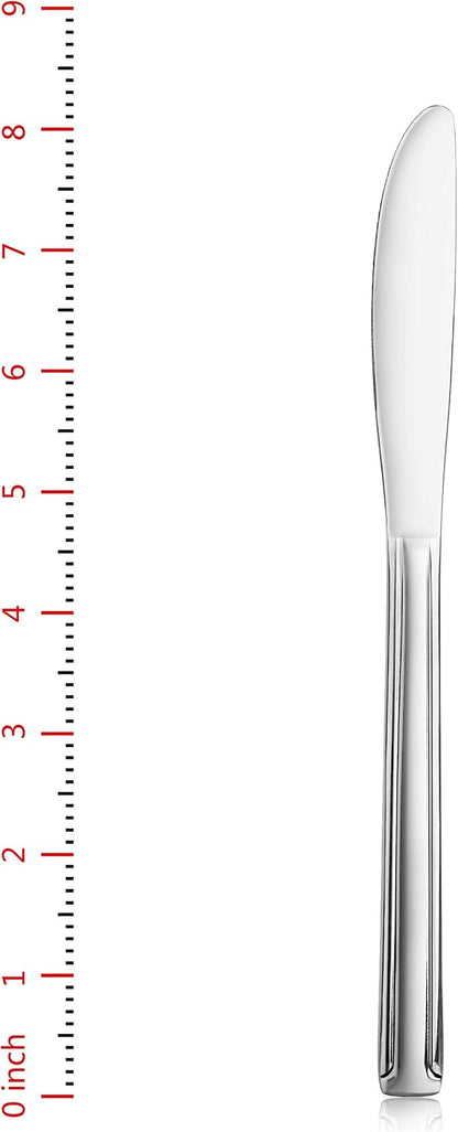 New Star Foodservice Dominion Pattern 18/0 Stainless Steel Dinner Knife - Image 2