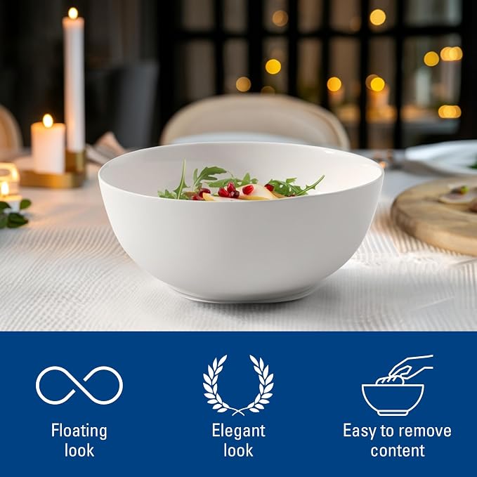 Villeroy & Boch For Me Round Vegetable Bowl, 9 in, Premium Porcelain, made in - Image 5
