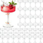 48 Pcs Plastic Martini Glasses Disposable, 10oz Ribbed Martini Glasses | by AstrivixDD