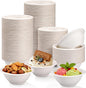 LeonBach 150 Pack 6 oz Natural Bagasse Fiber Paper Bowls, Small Compostable by LeonBach