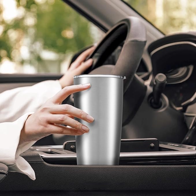20 oz Tumbler with Lid Stainless Steel Insulated Tumblers Cups Travel Mug | - Image 5