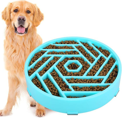 TOBYTO Slow Feeder Dog Bowls Large Medium Breed, Anti-Choking Slow Eating Dog by TOBYTO