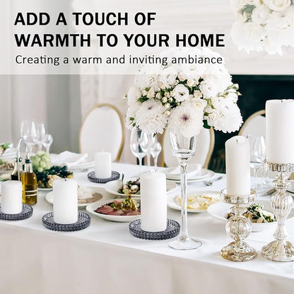 Modern Clear Glass Coasters Set of 6, Cute Coasters Table Mats - Image 7