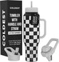 Coldest Tumbler with Handle and Straw, 100% Spill Proof Tumbler with Straw by Coldest
