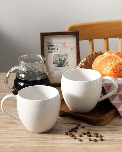 Coffee Mugs Set of 4, Stoneware 16 oz Coffee Cups - Image 4