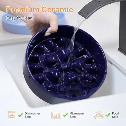 Sted Ceramic Slow Feeder Dog Bowls - Image 7