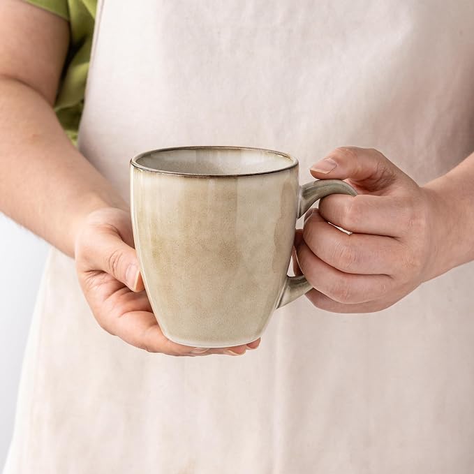 GBHOME Ceramic Coffee Mugs Set of 4, 12oz Stoneware Coffee Mugs Set - Image 4