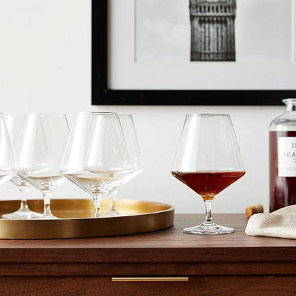 ZWIESEL GLAS Pure Cognac Glass (Set of 6), Dishwasher-Safe Tritan Crystal Glasses, Made in Germany (21 Ounce)