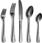 40 Piece Black Silverware Set, Stainless Steel Flatware Cutlery Set Service by Remoxye
