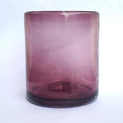 Solid Amethyst 9 oz Short Tumblers, Recycled Glass, Toxin-Free - Image 3