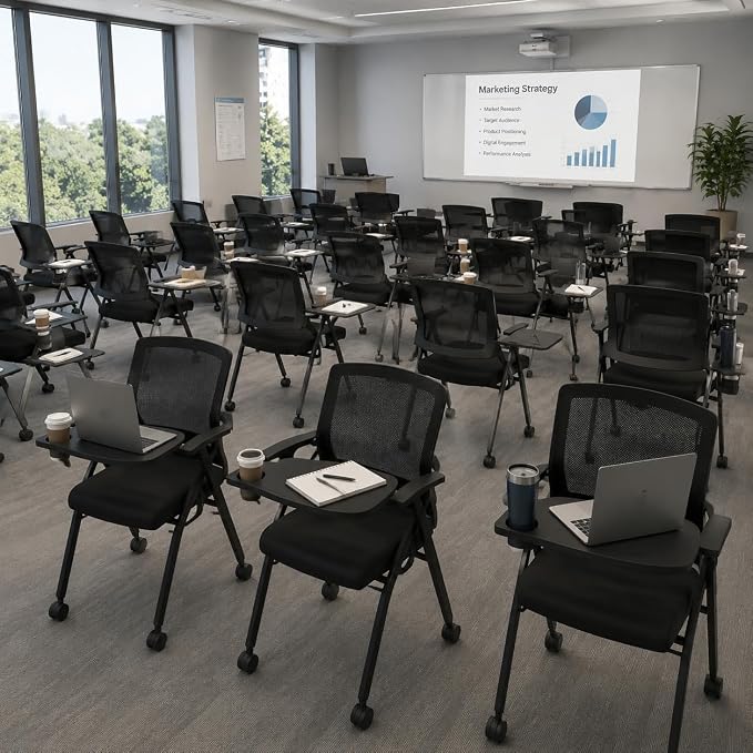 10 Pack Folding Office Chair - Image 2