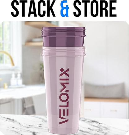 VELOMIX 2 Pack 28oz Protein Shaker Bottle - Image 6