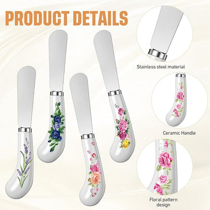 6 Pack Cheese Spreaders bulk 4.95" Stainless Steel Butter Knife - Image 5