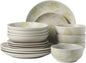 Gibson Home Admiral Hall Plates and Bowls Set, 16-Piece Floral Dinnerware Set by GibsonHomewares