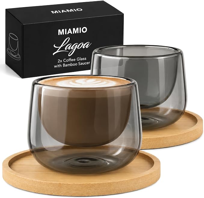MIAMIO - Coffee Glasses/Double-Walled Glasses Set - Lagoa | Double-walled by MIAMIO