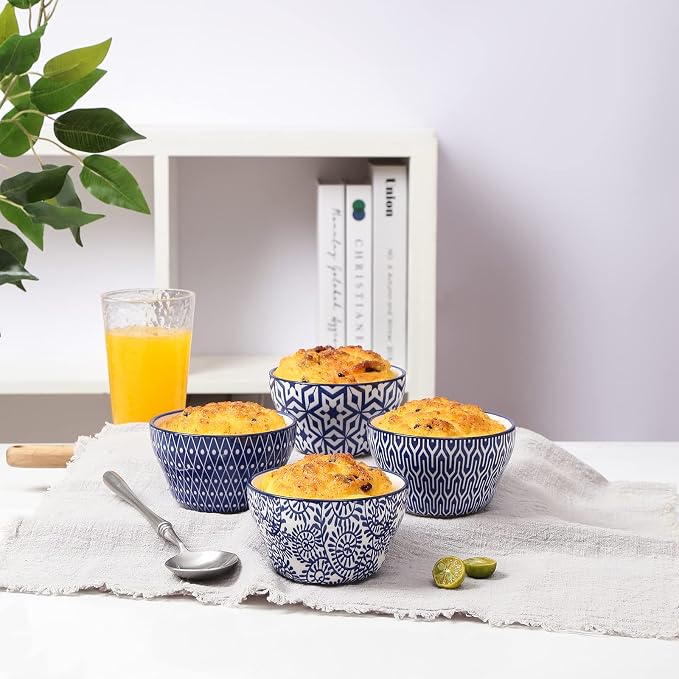Selamica Ceramic 8oz Bouillon Cups 4 Inch Small Bowls, Dessert bowls - Image 7