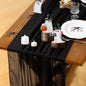 Cheesecloth Table Runner Summer Boho Wedding Shower Party Home Decor | Black by Socomi