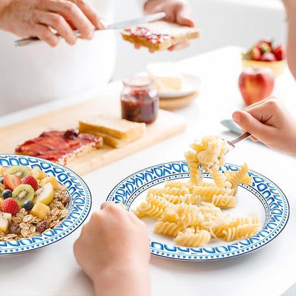 Clawsoff 10 Inch 140 Count Paper Plates Heavy Duty Disposable Plates Blue | Cut - Image 6
