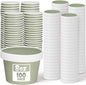 Fulmoon 100 Pack Paper Soup Containers by Fulmoon
