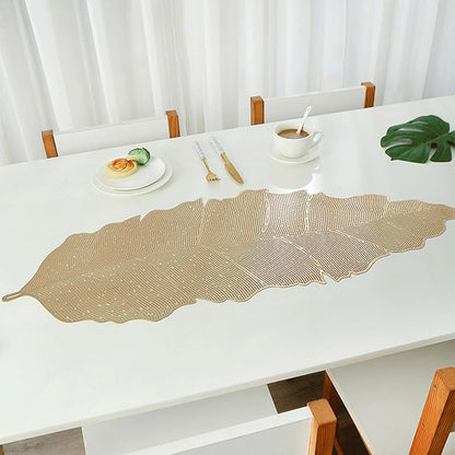 FAVE Gold Table Runner 36 Inches Musaleaf Dining Table Runner | Heat Resistant - Image 9