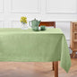 Solino Home Linen Tablecloth 60 x 120 Inch - 100% Pure Linen Laurel Green Table Cloth for Rectangle Tables - Fete, Machine Washable Tablecloth for Spring, St Patricks Day, Easter