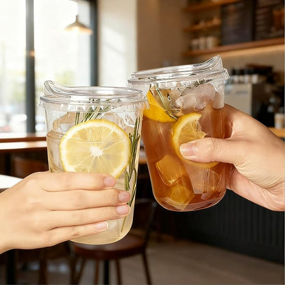 16 oz Clear Plastic Coffee Cups - Image 7