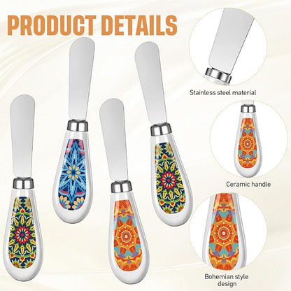 6 Pack Cheese Spreaders bulk 4.95" Stainless Steel Butter Knife - Image 5