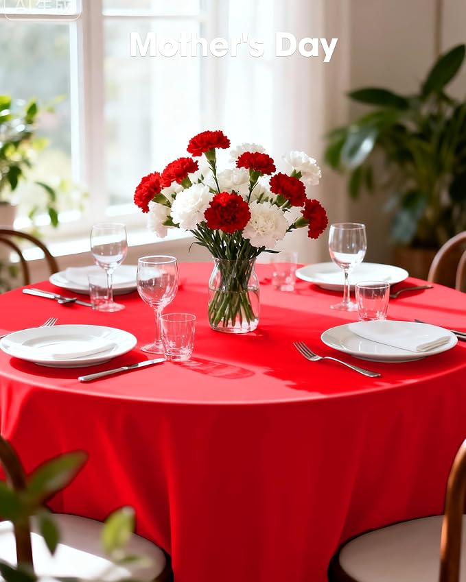 Pureegg Plastic Table Cloth Disposable 12 Pack, Valentines Day, Thanksgiving - Image 8