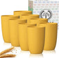 Homienly 8pcs Wheat Straw Fiber Cups, 20 Oz Reusable Drinking Cups, Unbreakable by HOMIENLY