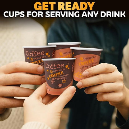 Reluen 200 Pack 3 Oz Disposable Espresso Cups, Paper - Image 7