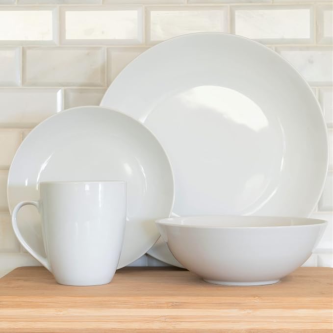 10 Strawberry Street Simply Coupe 16 Piece Dinnerware Set - Image 3