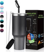 40 oz Insulated Tumbler for 100% Leak Proof, Stainless Steel Reusable Cups by BENZZO