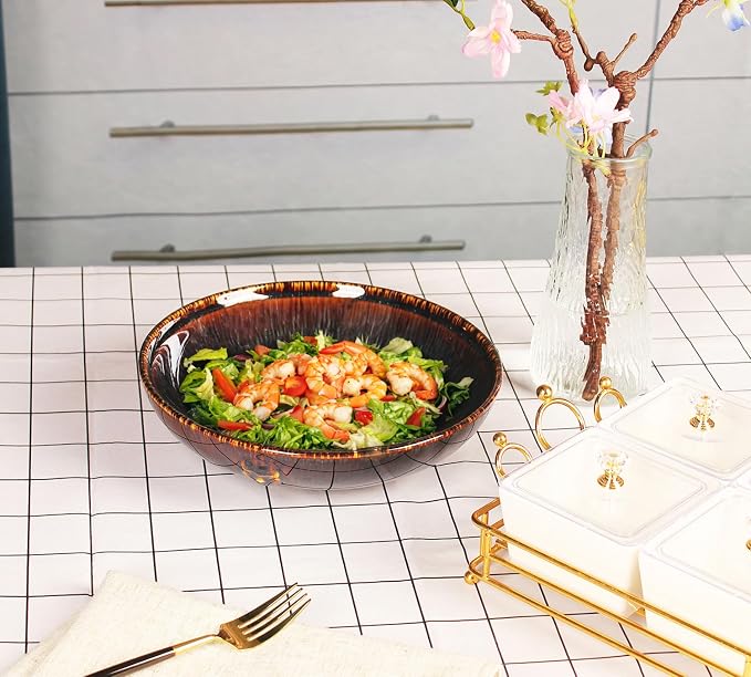 39 oz Ceramic Bowl Set, Salad Bowl, Pasta Bowl, Serving Bowl, Dinner Bowl - Image 5