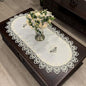 Coffee Tablecloth for Living Room Center Table Doilies Embroidery Lace by COMFEELING