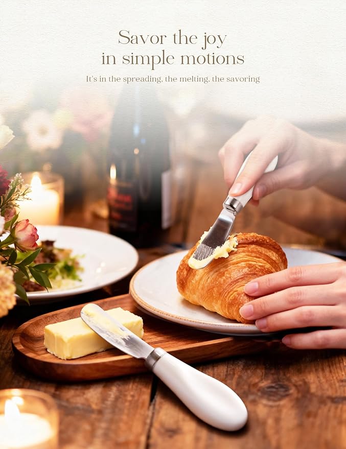 Stainless Steel Butter Spreader Knife 4 Pack - Image 6