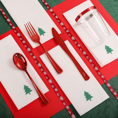 175pcs Christmas Plates Dinnerware - Image 5