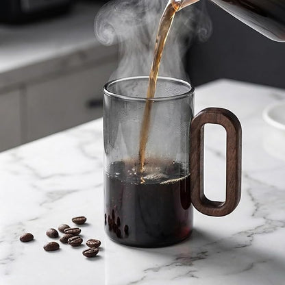12OZ Borosilicate Glass Coffee Mug - Image 2