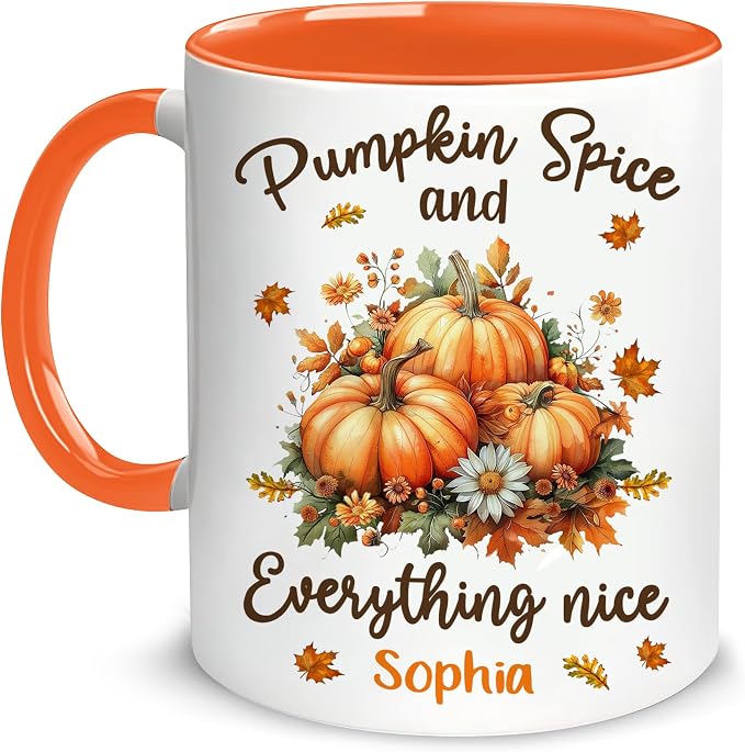 Hyturtle Personalized Fall Autumn Mug Gifts by Hyturtle