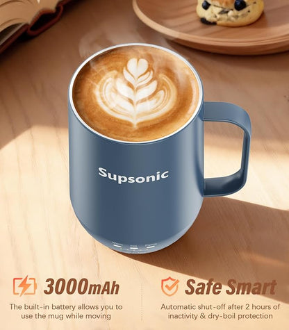 Supsonic - 16oz Self Heating Coffee Mug, Smart Heated Coffee Mug Faster - Image 3