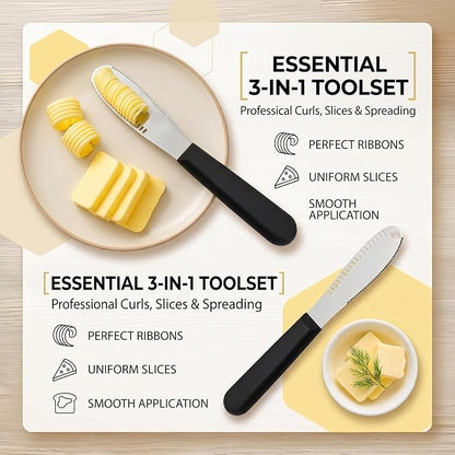 2 Pcs Butter Knife For Hard Butter, Butter Spreader, Butter Cutter, Butter - Image 4