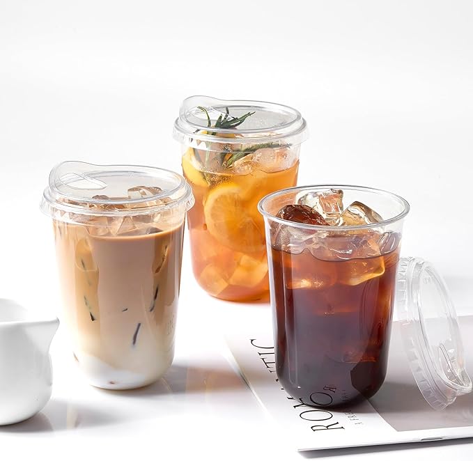 16 oz Clear Plastic Coffee Cups - Image 6
