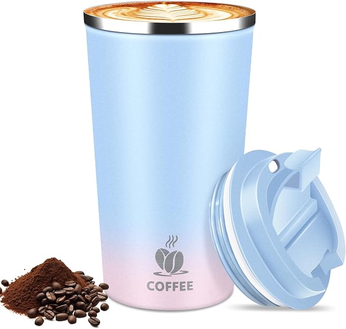 17oz Insulated Travel Coffee Mug by Hwawhin