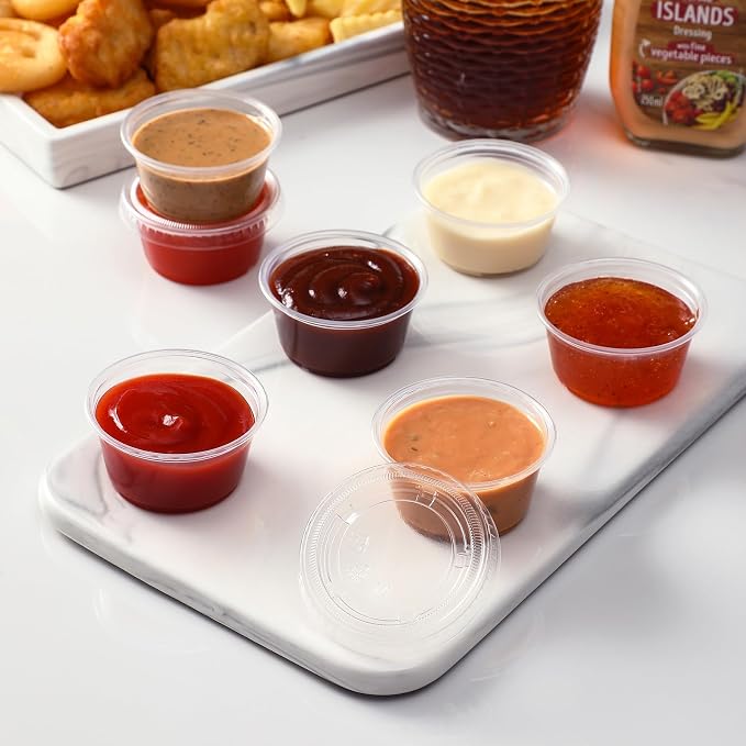 AOZITA 400 Set 2 oz Jello Shot Cups - Image 4