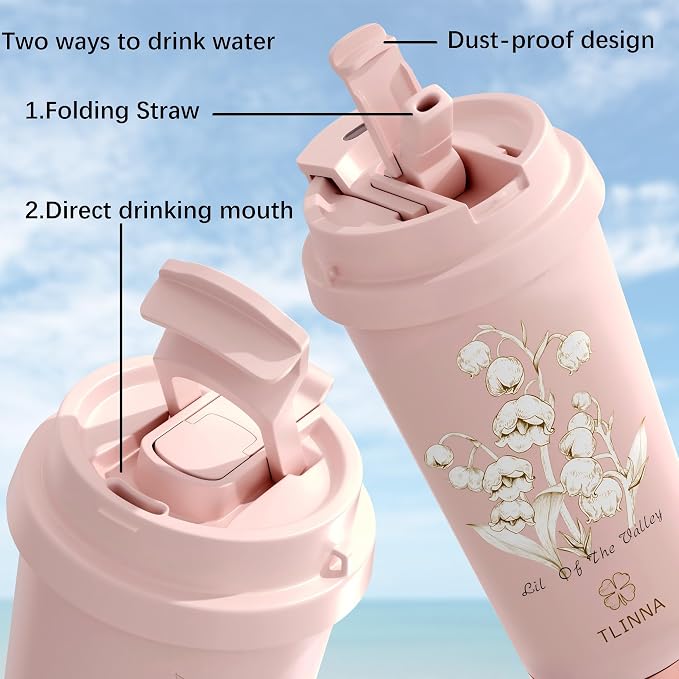 Travel Mug, Coffe mug, Coffe cup, Ceramic coating Lined, 316 Stainless Steel - Image 3