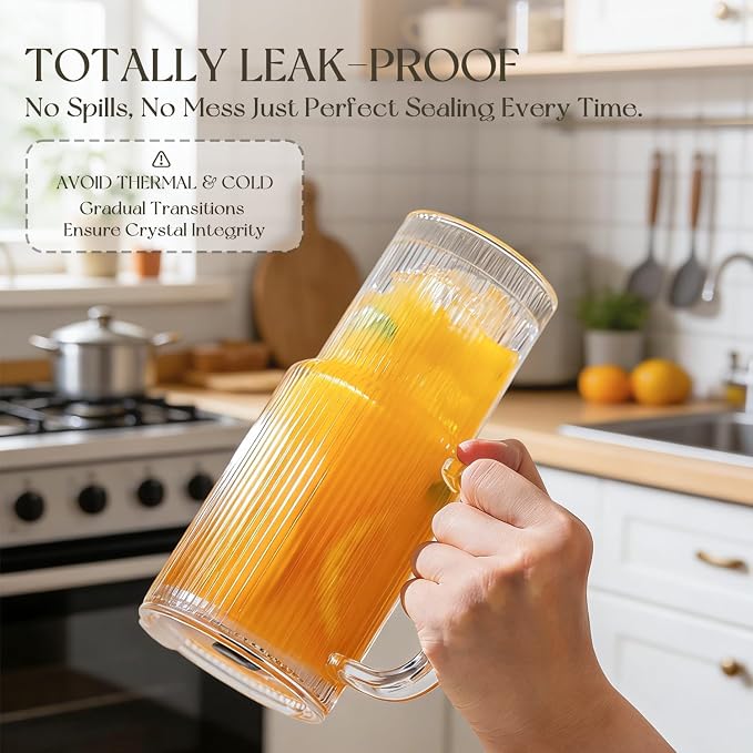 KEMORELA 24oz Ribbed Glass Tumbler - Image 8