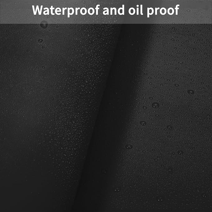 Dresser Cover Top for Bedroom - 17x48 Inch Waterproof Easy to Clean Can Conceal Flaws Protector The Table Top from Scratches Used for Coffee Table Dresser(Black+Black 17x48)