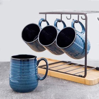 HASENSE Coffee Mugs Set of 4, 15 Ounce Porcelain Mug Set - Image 9